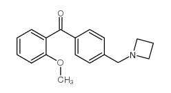 4'-AZETIDINOMETHYL-2-METHOXYBENZOPHENONE结构式