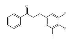 3-(3,4,5-TRIFLUOROPHENYL)PROPIOPHENONE结构式