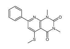 1,3-dimethyl-5-methylthio-7-phenylpyrido<2,3-d>pyrimidine-2,4(1H,3H)-dione Structure