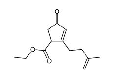 ethyl 2-(3-methyl-3-butenyl)-4-oxo-2-cyclopentene-1-carboxylate Structure