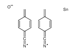 bis[(4-cyanophenyl)methyl]-oxotin Structure