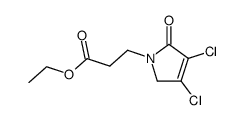 ethyl 3-(3,4-dichloro-2,5-dihydro-2-oxo-1H-pyrrol-1-yl)propanoate Structure