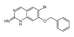 6-bromo-7-phenylmethoxyquinazolin-2-amine Structure