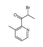 2-溴-1-(3-甲基-吡啶-2-基)-丙烷-1-酮结构式