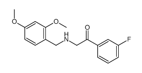 2-[(2,4-dimethoxyphenyl)methylamino]-1-(3-fluorophenyl)ethanone结构式