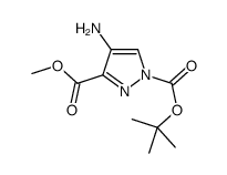 1-TERT-BUTYL 3-METHYL 4-AMINO-1H-PYRAZOLE-1,3-DICARBOXYLATE structure