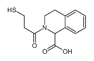 2-(3-sulfanylpropanoyl)-3,4-dihydro-1H-isoquinoline-1-carboxylic acid结构式