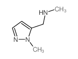 甲基-(2-甲基-2H-吡唑-3-甲基)-胺结构式