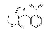 ethyl 2-(2-nitrophenyl)pyrrole-1-carboxylate结构式