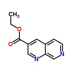 Ethyl 1,7-naphthyridine-3-carboxylate structure