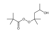 (4-hydroxy-2-methylpentan-2-yl) 2,2-dimethylpropaneperoxoate结构式