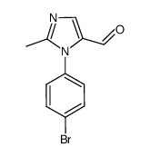 1-(4-bromophenyl)-2-methyl-1H-imidazole-5-carbaldehyde结构式