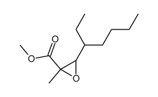 2,3-Epoxy-2-methyl-4-ethyl-octansaeure-methylester结构式