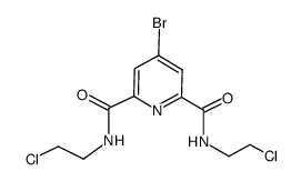 4-Bromo-N2,N6-bis(2-chloroethyl)pyridine-2,6-dicarboxamide Structure