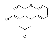 2-chloro-10-(2-chloropropyl)phenothiazine Structure