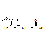 3-[(3-Chloro-4-methoxyphenyl)amino]propanoic Acid Structure