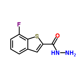 7-Fluoro-1-benzothiophene-2-carbohydrazide structure