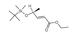 (E)-(S)-4-(tert-butyldimethylsilanyloxy)pent-2-enoic acid ethyl ester Structure