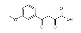 4-(3-甲氧基苯基)-2,4-二氧丁酸结构式