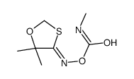 [(E)-(5,5-dimethyl-1,3-oxathiolan-4-ylidene)amino] N-methylcarbamate Structure