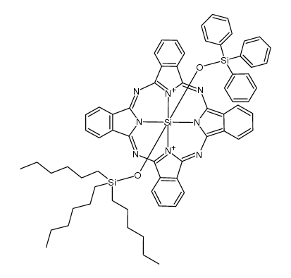 silicon phthalocyanine tri-n-hexylsilyl oxide triphenylsilyl oxide结构式