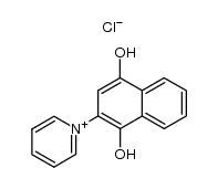 N-(2,7-dihydroxynaphthyl)-pyridinium chloride Structure