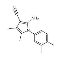 2-Amino-1-(3,4-dimethylphenyl)-4,5-dimethyl-1H-pyrrole-3-carbonit rile Structure