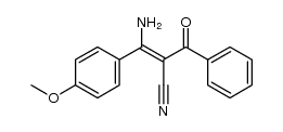 3-amino-2-benzoyl-3-(4-methoxyphenyl)acrylonitrile结构式