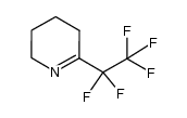 2-(pentafluoroethyl)-2,3,4,5-tetrahydropyridine结构式