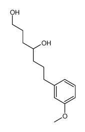 7-(3-methoxyphenyl)heptane-1,4-diol结构式