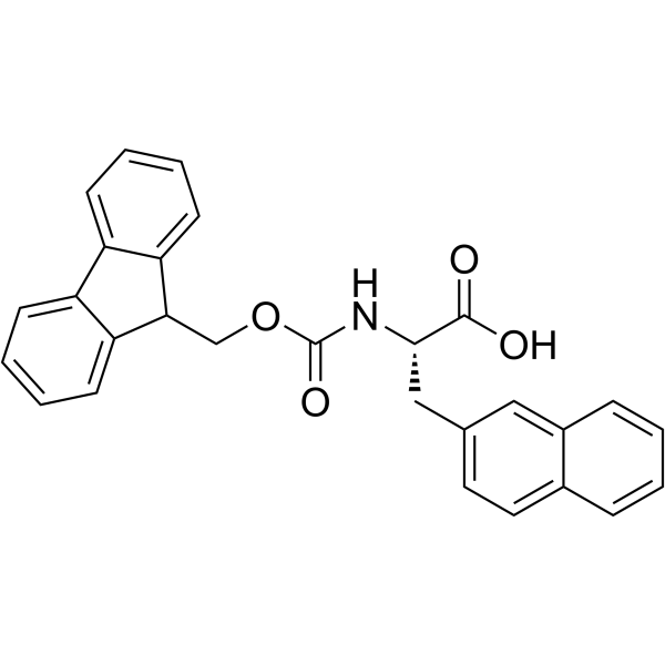 Fmoc-3-(2-Naphthyl)-L-alanine Structure