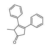 2-methyl-3,4-diphenylcyclopent-3-en-1-one Structure