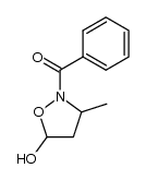 2-Benzoyl-3-methyl-5-hydroxyisoxazolidine Structure