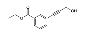 ethyl 3-(3-hydroxyprop-1-yn-1-yl)benzoate Structure