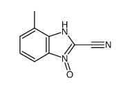 1H-Benzimidazole-2-carbonitrile,7-methyl-,3-oxide(9CI) Structure