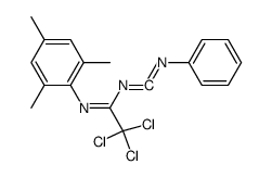 N-(N''-Mesityltrichloroacetimidoyl)-N'-phenylcarbodiimide Structure