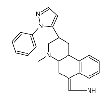 (6aR,9R)-7-methyl-9-(2-phenylpyrazol-3-yl)-6,6a,8,9,10,10a-hexahydro-4H-indolo[4,3-fg]quinoline Structure