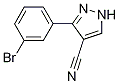 3-(3-bromophenyl)-1H-pyrazole-4-carbonitrile structure