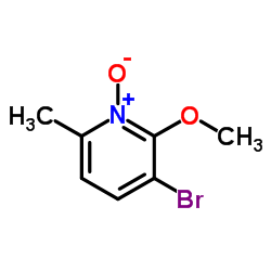 3-Bromo-2-methoxy-6-methylpyridine 1-oxide Structure