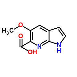 5-Methoxy-1H-pyrrolo[2,3-b]pyridine-6-carboxylic acid Structure