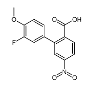 2-(3-fluoro-4-methoxyphenyl)-4-nitrobenzoic acid Structure