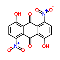 1,5-Dinitro-4,8-dihydroxyanthraquinone Structure