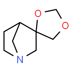 Spiro[1-azabicyclo[2.2.1]heptane-3,4-[1,3]dioxolane] (9CI)结构式