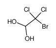 2-bromo-2,2-dichloro-ethane-1,1-diol结构式