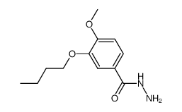 3-(n-butoxy)-4-methoxybenzoic acid hydrazide Structure