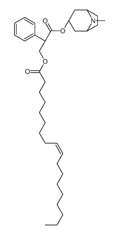 [(2R)-3-[(8-methyl-8-azabicyclo[3.2.1]octan-3-yl)oxy]-3-oxo-2-phenylpropyl] (E)-octadec-9-enoate Structure