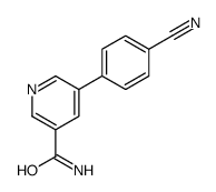 5-(4-cyanophenyl)pyridine-3-carboxamide Structure