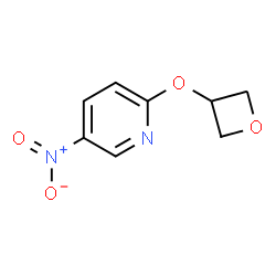 5-Nitro-2-(oxetan-3-yloxy)pyridine结构式