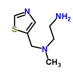 N-Methyl-N-(1,3-thiazol-5-ylmethyl)-1,2-ethanediamine结构式