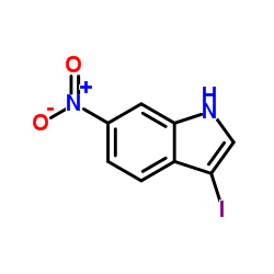 3-碘-6-硝基-1H-吲哚结构式